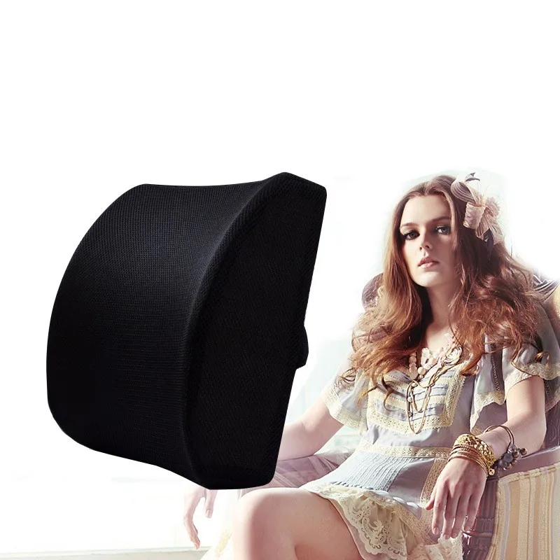 

Ergonomic Comfortable Orthopedic Lumbar Support Pillow Memory Foam Car Seat Office Chair Back Support Spine Pillow Cushion Slow