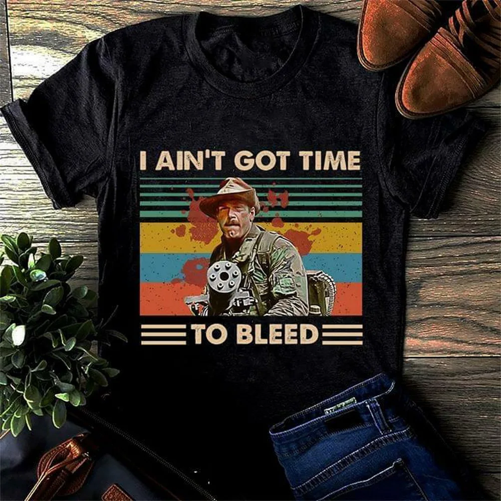 Predator I ainnot Got Time To Bleed черная Хлопковая мужская женская S-3Xl Футболка стильная