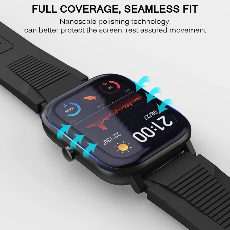 Для Amazfit Gts Защита экрана для часов изогнутая пленка для часов полное покрытие мягкая прозрачная защитная пленка чехол