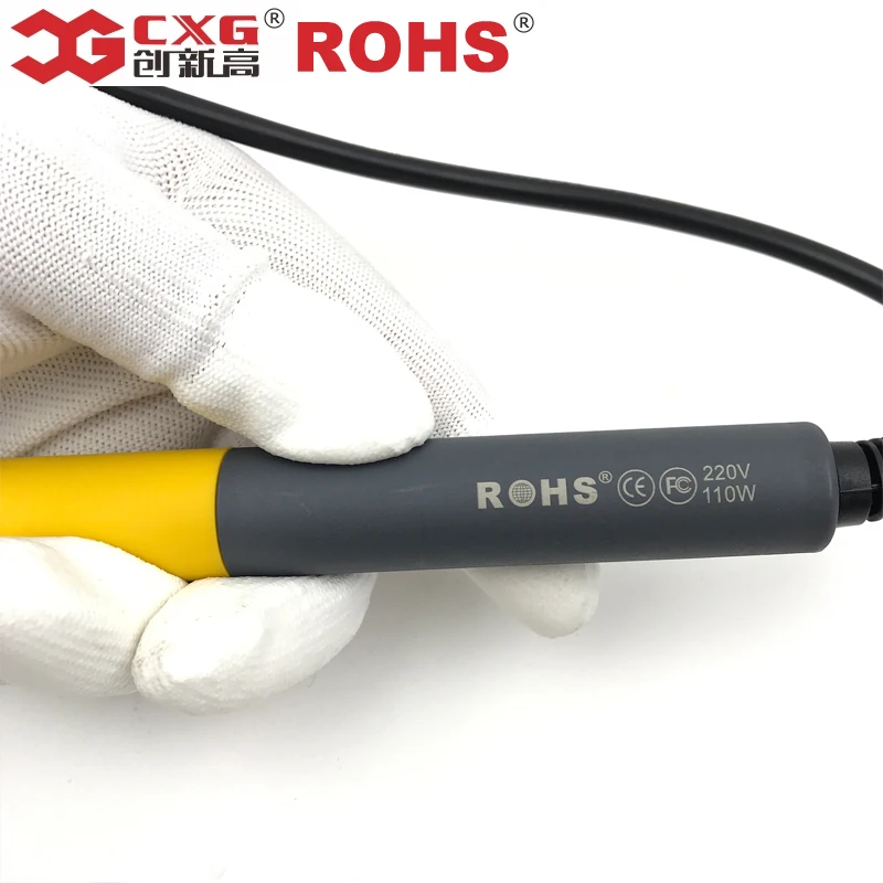 CXG ROHS RE60w/90 Вт/110 Вт ЖК-цифровой светодиодный регулируемый Электрический паяльник с европейской вилкой+ 10 шт. паяльных наконечников