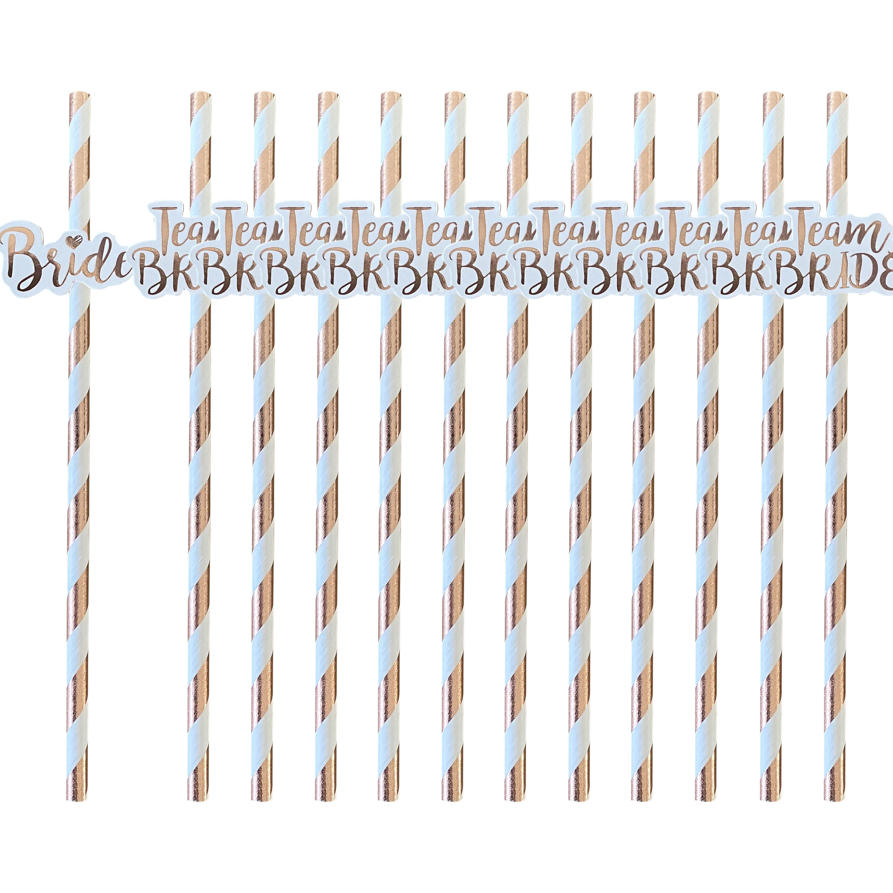 1pc Sposa 11Pc Team Bride 12Pcs Sposa per essere cannucce per feste addio al nubilato festa di nozze addio al nubilato decorazione forniture - immagine 2