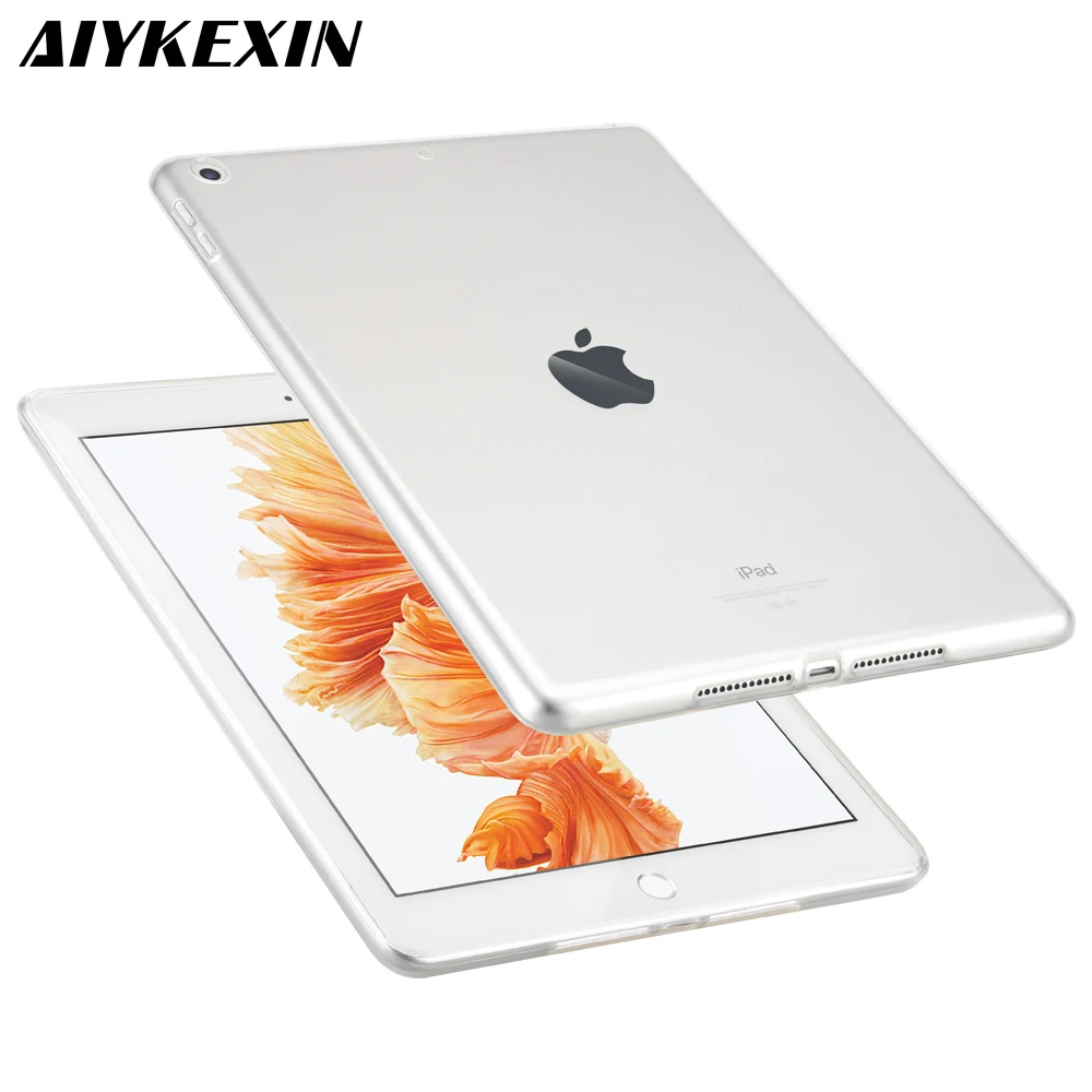Для нового iPad 9 7 2017 2018 чехол из ТПУ силикона прозрачный тонкий Чехол для A1822 A1893 Coque