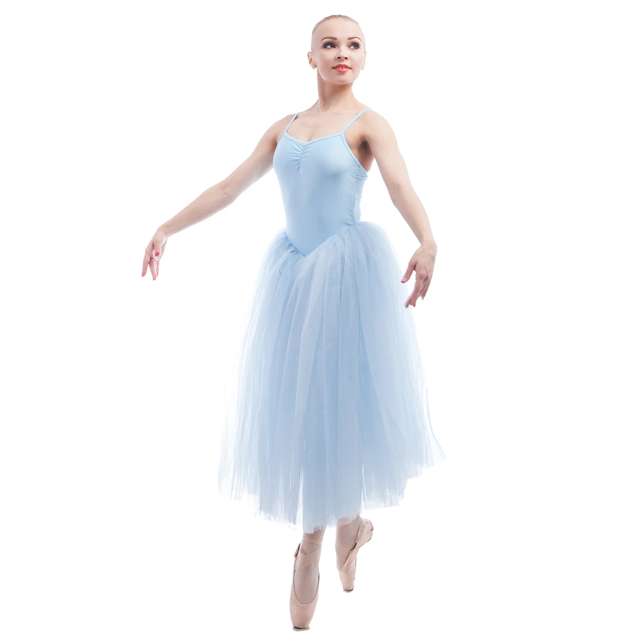 

Adult Girls Long Romantic Ballet Dance Tutu for Practice or Performance Ballerina Dancing Costume Leotard Dress 15089