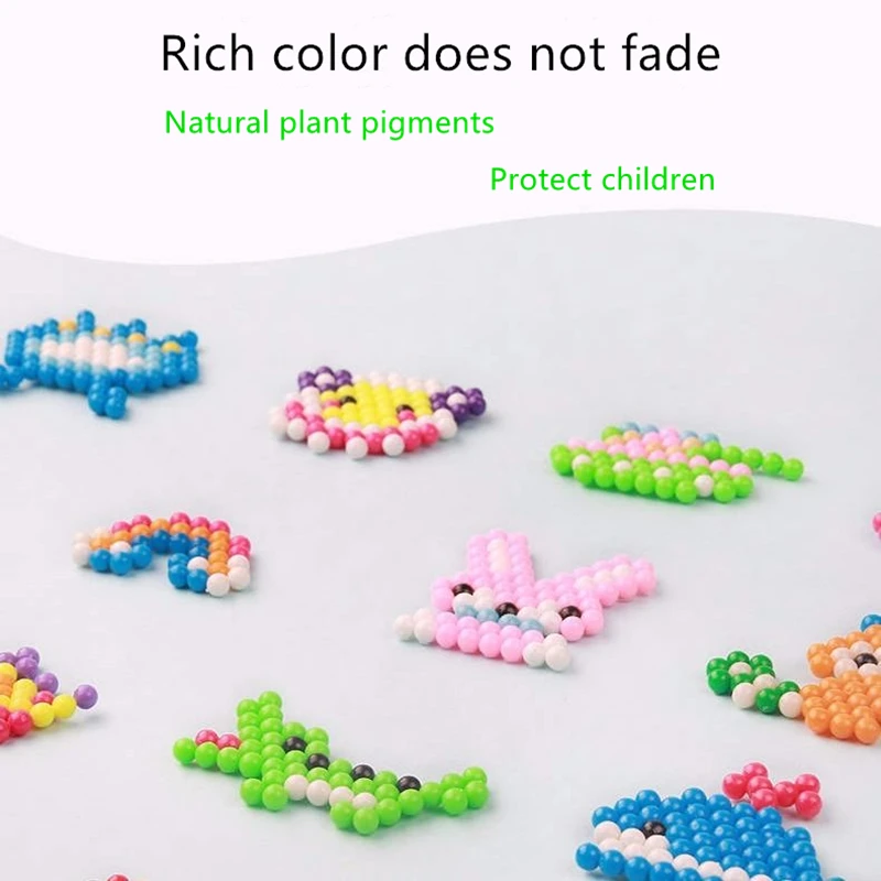 6000Pcs/Set 4.5mm DIY Water Spray Magic Beads Kit Animal Molds Hand Making 3D Beads Puzzle Educational Beads Children Toys