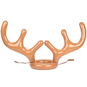 

PVC Deer Head Ring Thicken Explosion Proof Outdoor Recreation Halloween Inflatable Party Decorations Water Games Carnival Toys