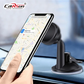 

CARSUN Car Phone Holder Magnetic MobilePhone Holder Smartphone Holder For IPhone Car Suction Cup Dashboard Universal Car Bracket
