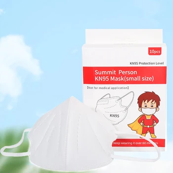 

10pcs KN95 Face Mask For Children Kids Girls Boys Cotton KN95 Mouth MasksActivated Carbon Breathable Respirator