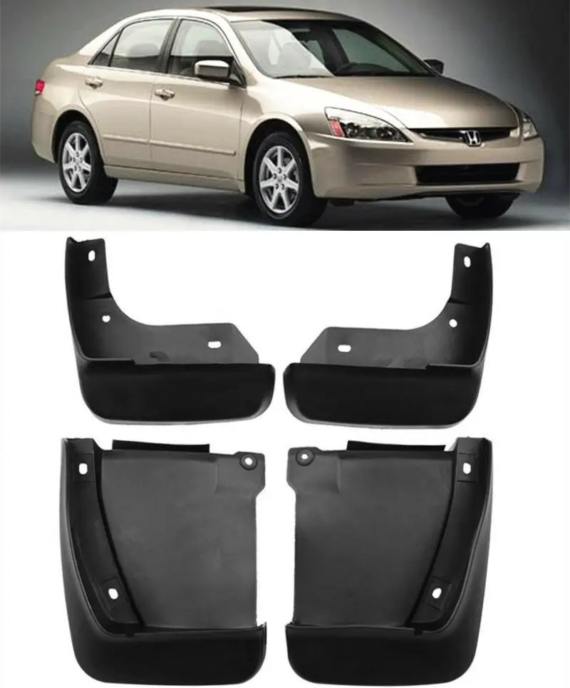 Paralama 4 Peças Para Honda Accord Sedan 2003 A 2007 Proteções Contra