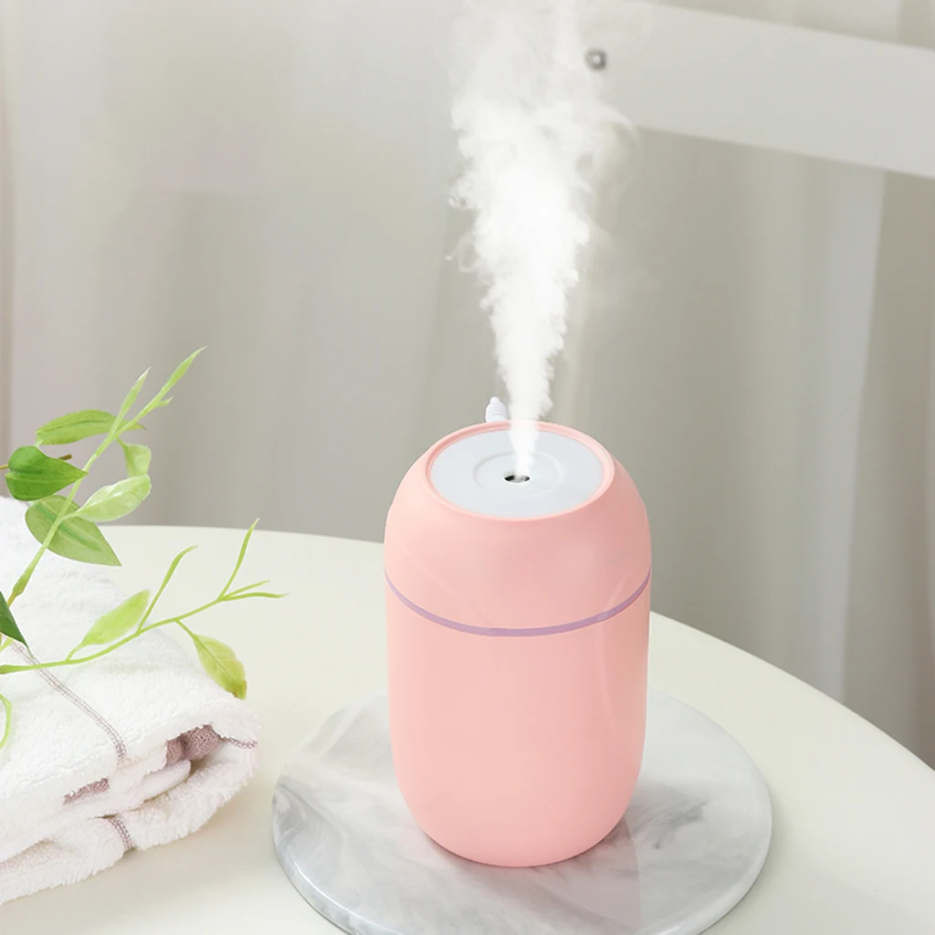 Car Air Humidifier Air Purifier USB Aromatherapy Diffusers 300ml Ultrasonic Humidifier Air Freshener Night Light for Travel Home