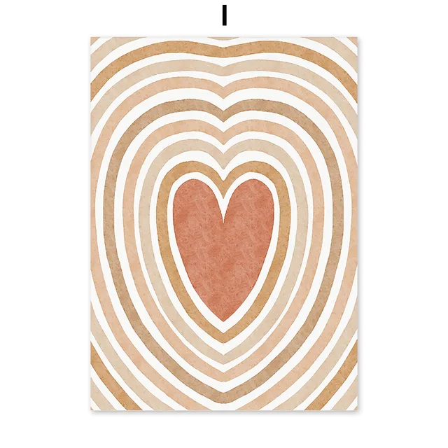Llamas Sun Rainbow Heart Alphabet Boho Nursery Abstract Wall Art Canvas Painting Posters And Prints Wall Pictures Baby Kids Room I