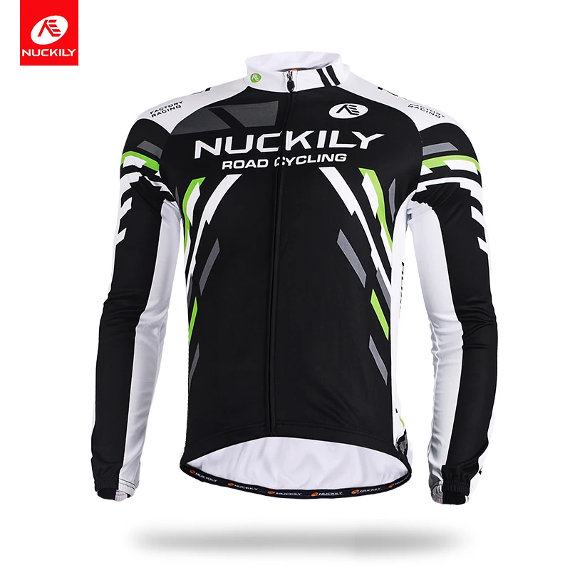 NUCKILY Pro team Мужская велосипедная Джерси с длинным рукавом демисезонная одежда для