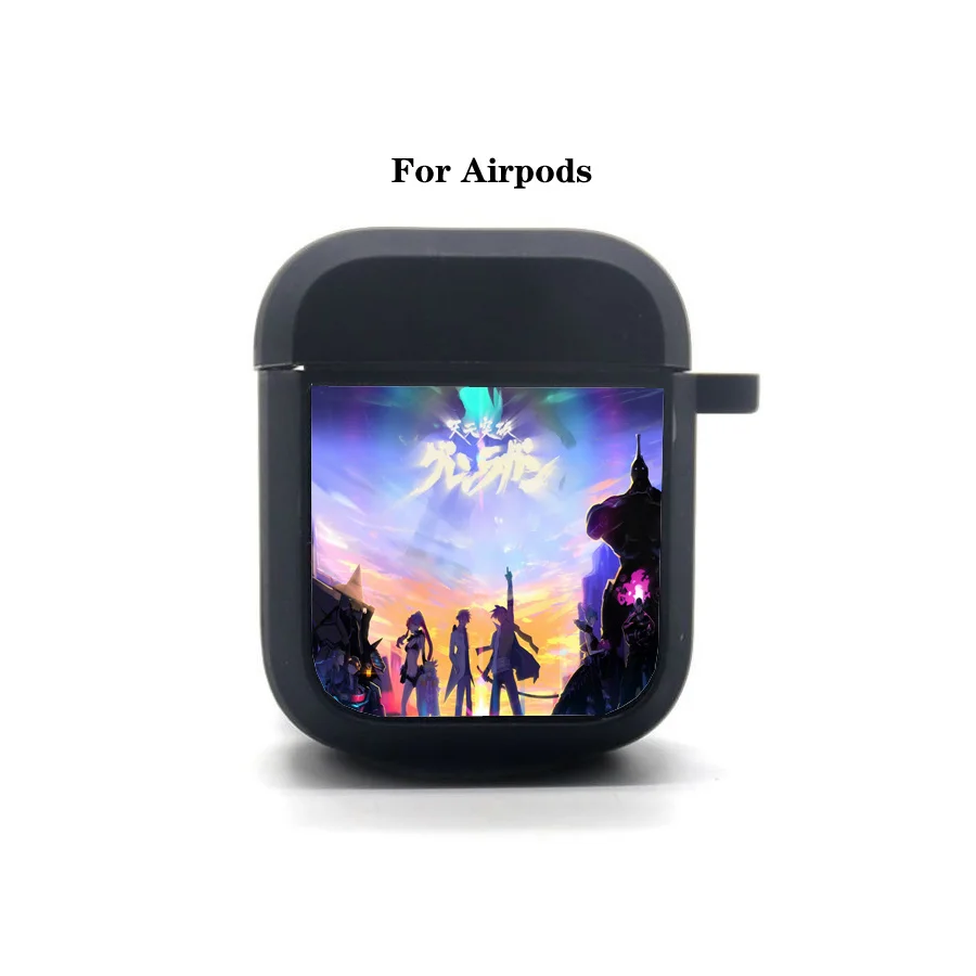 

Anime Tengen Toppa AirPods 2 case Cover Apple AirPods 2 Earphone bag Soft Silicone Bluetooth Protective Earphone Case