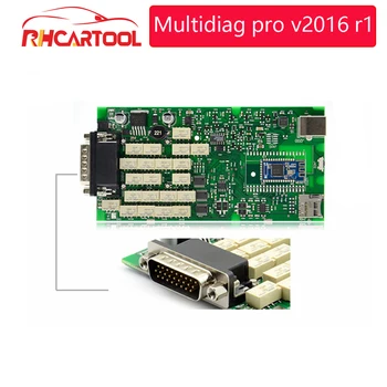 

OBD2 MULTIDIAG Diagnostic tool Single Green PCB board PRO 2015.3 /2016 r1 Software with Keygen for Car and Trucks Diagnostic