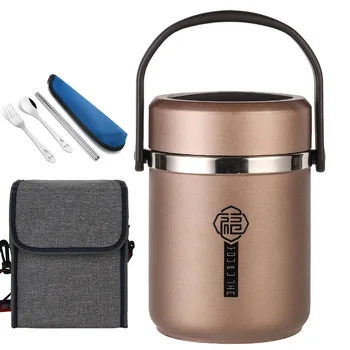 

12 hour Vacuum Insulated Lunch Box Stainless Steel Bento Box Japanese Style School Kids Camping Portable Food Container Thermos