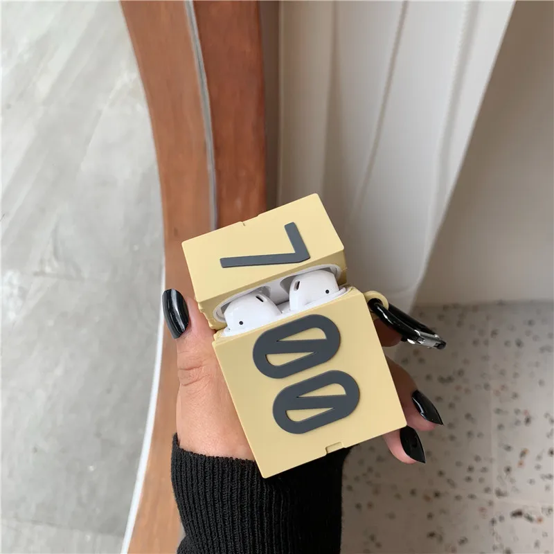 Style 2 Роскошный Air 350 700 Boost Shoe Box для Apple Airpods 2/1 чехол Bluetooth наушники защитная крышка чехол для наушников коробка для Airpod - Цвет: Style 2