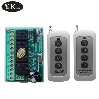 

Remote Control Switch 12V DC 4CH Wireless Remote Switches 315 433.92 MHZ ASK Learning Code Smart Home M T L Wireless Switch