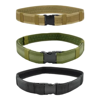 

Heavy Duty Tactical Adjustable Waist Belt 2 Inch 1.25m Outdoor Hiking Climbing Load Bearing Utility Waistband Police Belt