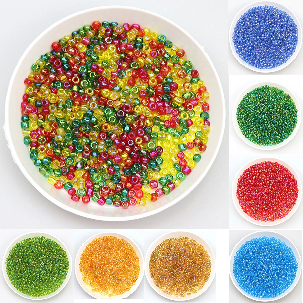 

1000 Pieces/Batch Of 2MM Colored Glass Beads Pendant Jewelry Making DIY Bracelets, Necklaces And Earrings Accessories