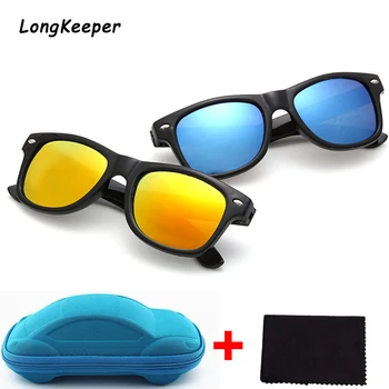 

Longkeeper Cool Sunglasses for Kids Sun Glasses for Children Boys Girls Sunglass UV 400 Protection with Case Children Gift