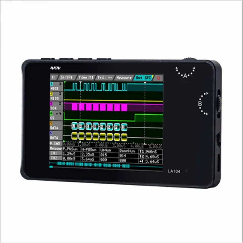 La104 анализатора логики 4-канальный SPI IIC UART программируемый 100 м Частота