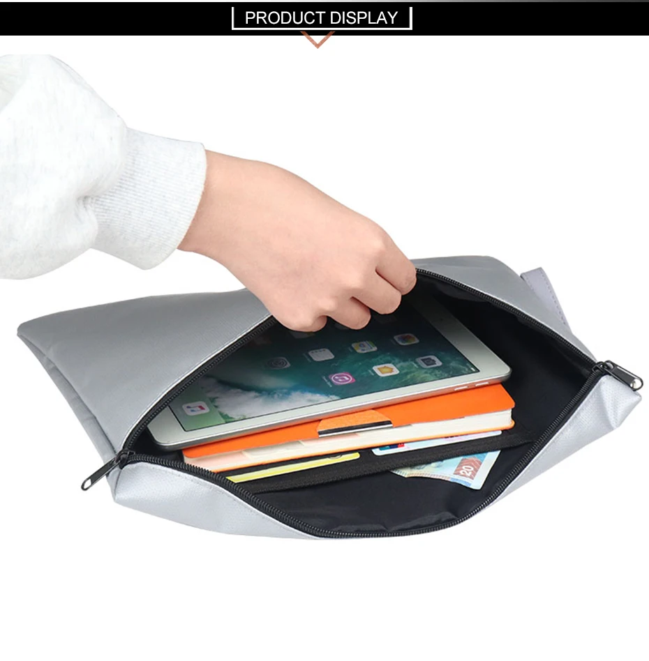 portable tool chest Fireproof Document Bags Waterproof and Fireproof Money Bag NON-ITCHY Fiberglass Fabric Fireproof Safe Storage Pouch with Zipper bucket tool bag