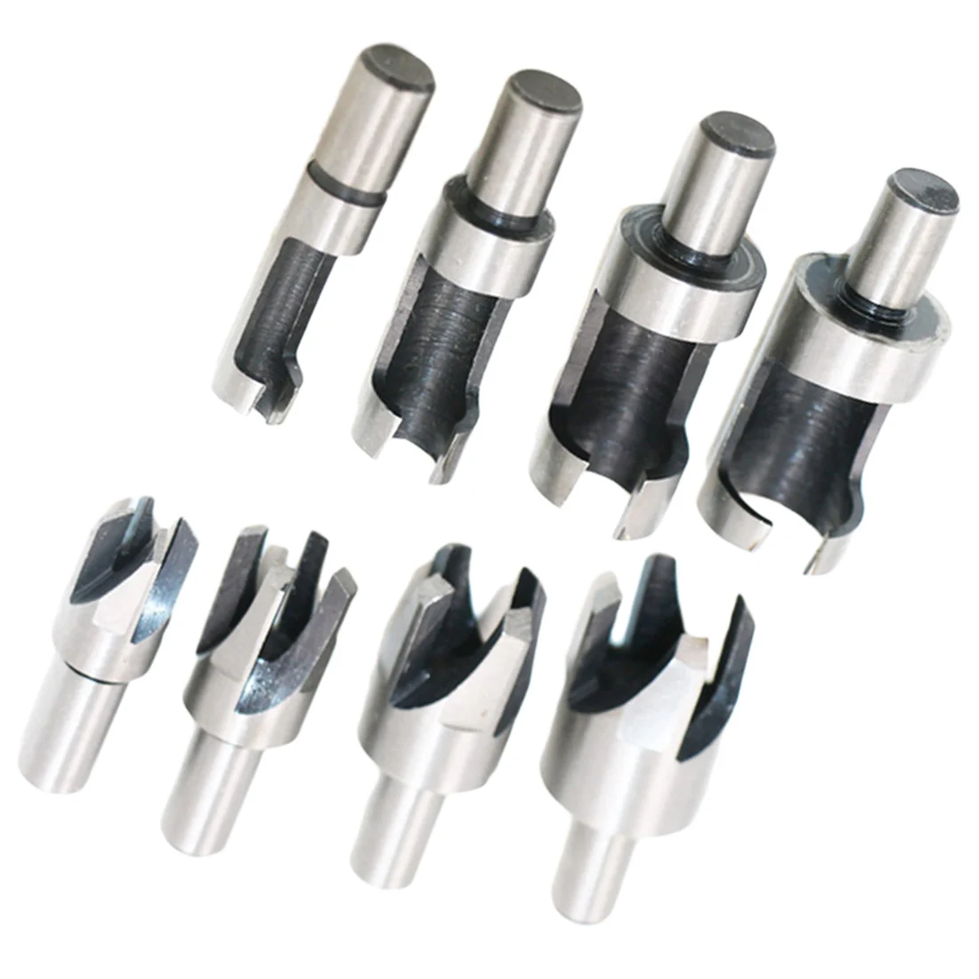 8pcs 5/8" 1/2" 3/8" 1/4" Carbon Steel Wood Plug Hole Cutter Drill Bit Set 10mm Shank 6/10/13/16 mm | Инструменты