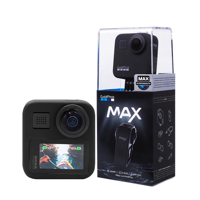 GoPro MAX Action Camera 360	with Touch Screen Spherical 16MP 5.6K30 1080P HD Video Live Streaming	 Sports insta360 X2 GoPro max 5