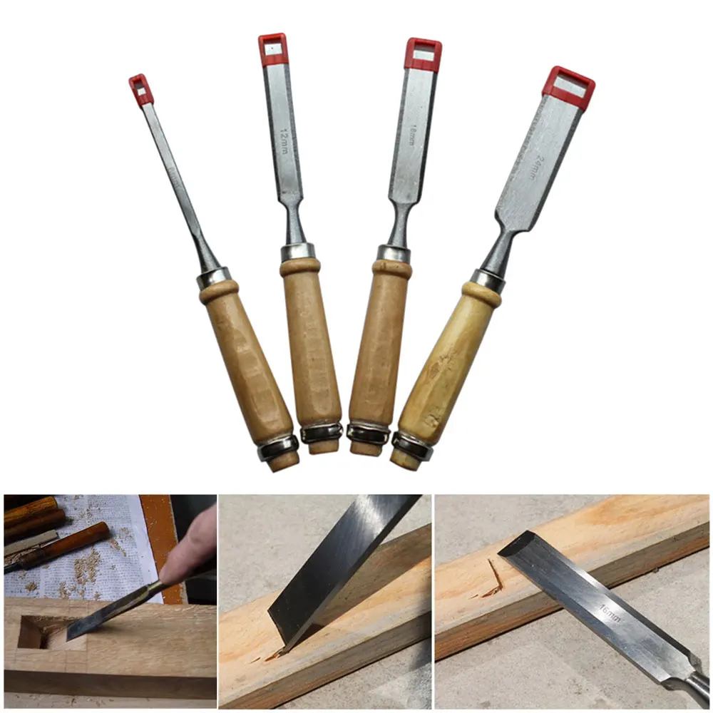 Нож для резьбы 4 шт./компл. инструменты практичные деревообрабатывающие долота плотник стамеска цветной гравировальный костюм Столярный Wenwan инструмент