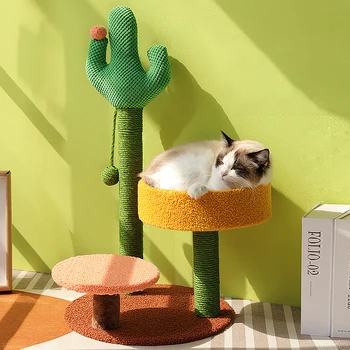 cactus style sisal cat scratching post 2