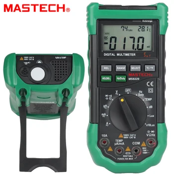 

MASTECH MS8229 Digital Multimeter 5 in 1 Noise Illumination Temperature Humidity Tester Diagnostic-tool Auto Range LCD Backlight