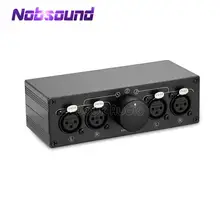 Little Bear MC103 3(1)-IN-1(3)-OUT XLR баланс стерео аудио коммутатор пассивный селектор разветвитель