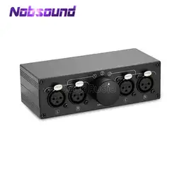 Music hall 2018 Новый Медвежонок MC103 3 (1)-1 (3)-OUT балансный XLR-разъем стерео аудио Switcher пассивный Селектор Splitter Box