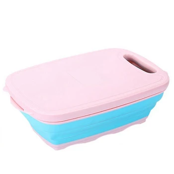 

Innovative 9 In 1 Multi-Functional Cutting Board Cutlery Vegetable Chopper Detachable Folding Drain Basket Kitchen Tools