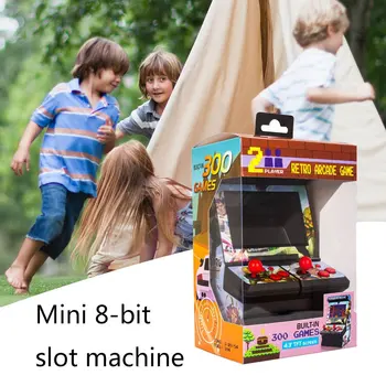 

FC Mini 8-Bit Handheld Slot Machine 4.3 Inch HD Color Screen Built-in 300 8-bit Games Support AV Power Output 1 Pcs