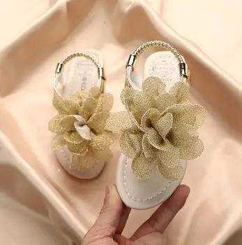 

Girls Sandals 2020 Summer New Bohemia Flowers Baby Fashion Soft Students Shoes Kid's Cool Slippers Pink Thong Flats single
