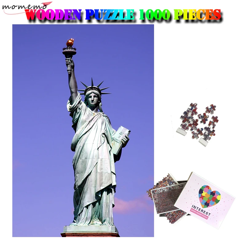 MOMEMO Statue of Liberty Puzzle 1000 Pieces USA Famous Building