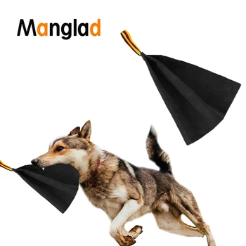 

Leather Dog Bite Rag Tug Toys High Quality Cowhide Easy Bite for Puppy Police Dogs Training Chewing Chew Rope Interactive Tool