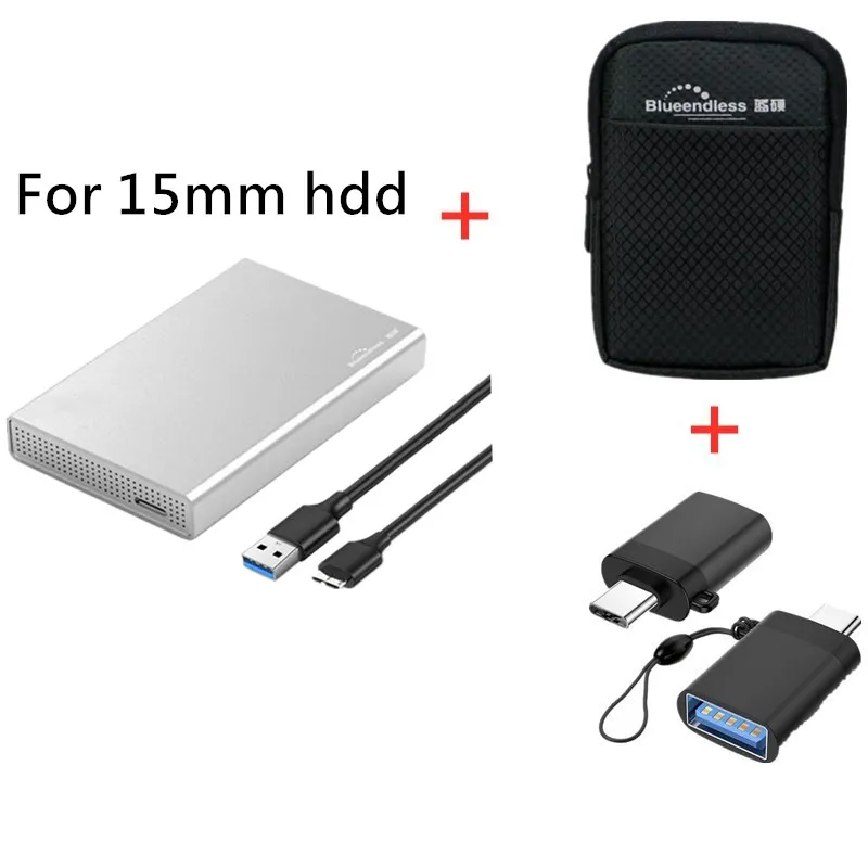 Алюминиевый корпус для жесткого диска мобильный жесткий диск коробка USB 3 0 2 5