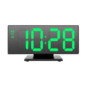 

Digital Alarm Clock USB LED Mirror Clock Snooze 3D Display Time Night LCD Light Table Desktop Clocks Reloj Despertador