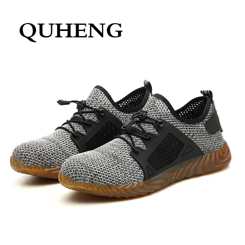 QUHENG/Рабочая безопасная обувь для женщин и мужчин Уличная со стальным носком