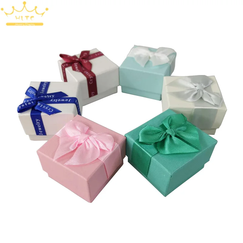 

Rings Earrings Orgnaizer Ring Storage Display Box Jewellry Packaging Box Trinket Box Multi-color 24pcs/Lot 5*5*3.8cm
