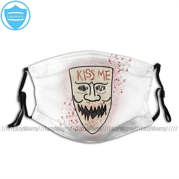 

Halloween Purge Mouth Face Mask Candy Girl Facial Mask Polyester with Filters Mask Lovely for Adult