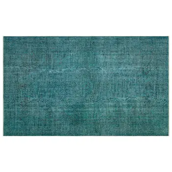 

Handmade Turquoise Vintage Overdyed Turkish Area Rug 164x273 Cm-5'5''X8'11''