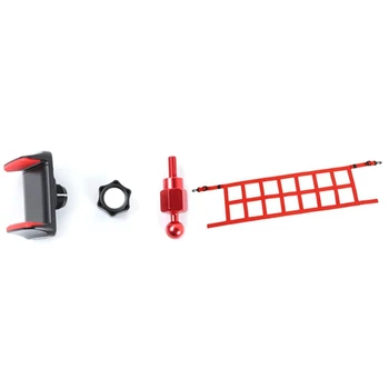 

Rear Trunk Cargo Shielded Isolation Net Cover Trim with Multi-Functional Phone Holder