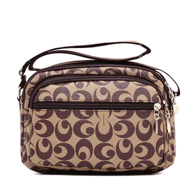 New Arrivel Light Waterproof Crossbody Bag PVC For Stroller Multifunction Mommy Bag Messenger Travel Bag For Mom - Цвет: Beige