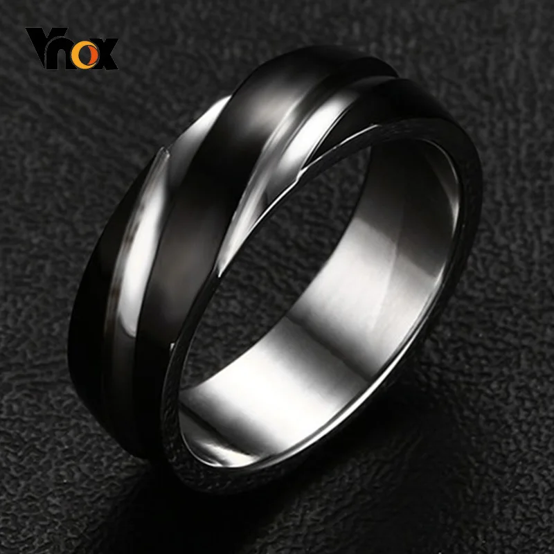 Wedding Ring for Women Men Stainless Steel Black Rose Gold Color Free velvet bag Gift,wedding rings,womens ring,couple rings,finger rings,jewelry rings,ring jewelry