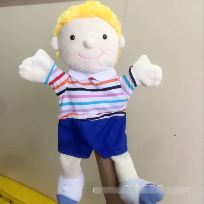 Me100fun Hedgehog Stuffed Hand Puppet Plush Doll Story Telling Educational Toy 