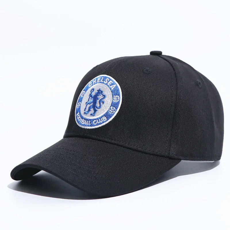 

Custom Made World Football Club Chelsea Embroidered Baseball Cap Soccer Team Logo Adjustable Cap for Soccer Fans Wholesale Price