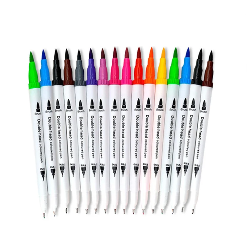 

Double Headed Highlighter Marker Pen Japanese Fluorescent Pen Colored Drawing Marker Pens Creative Stationery