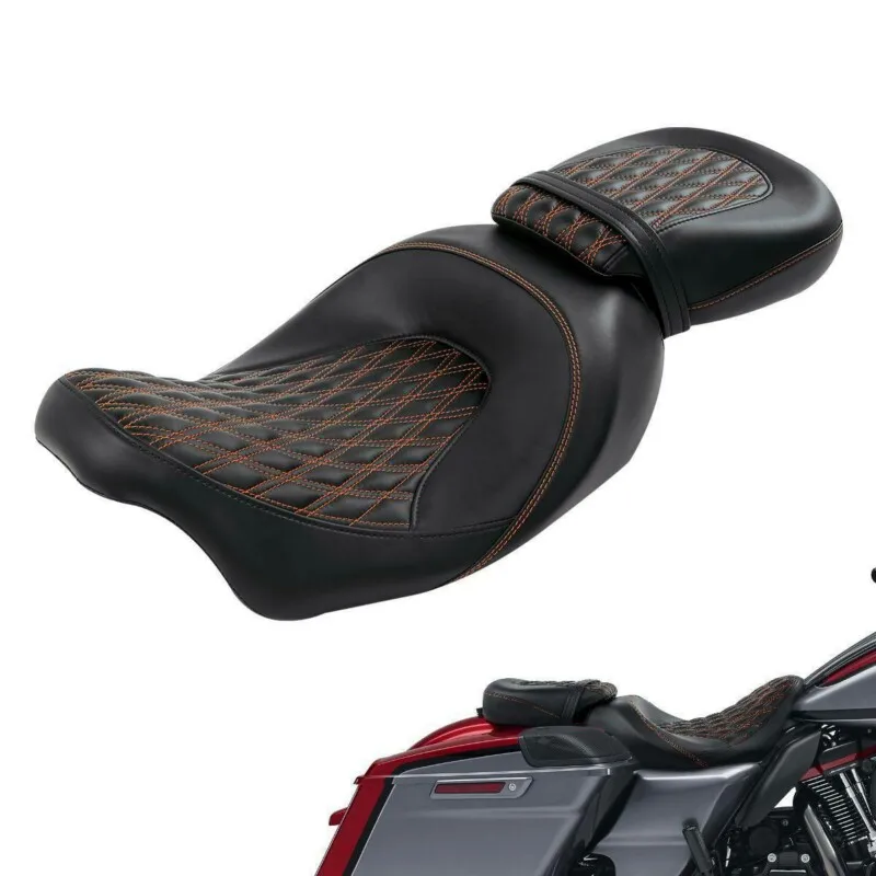 Сиденье для водителя мотоцикла пассажира пильона Harley Touring Road Glide King 2009 2010| |